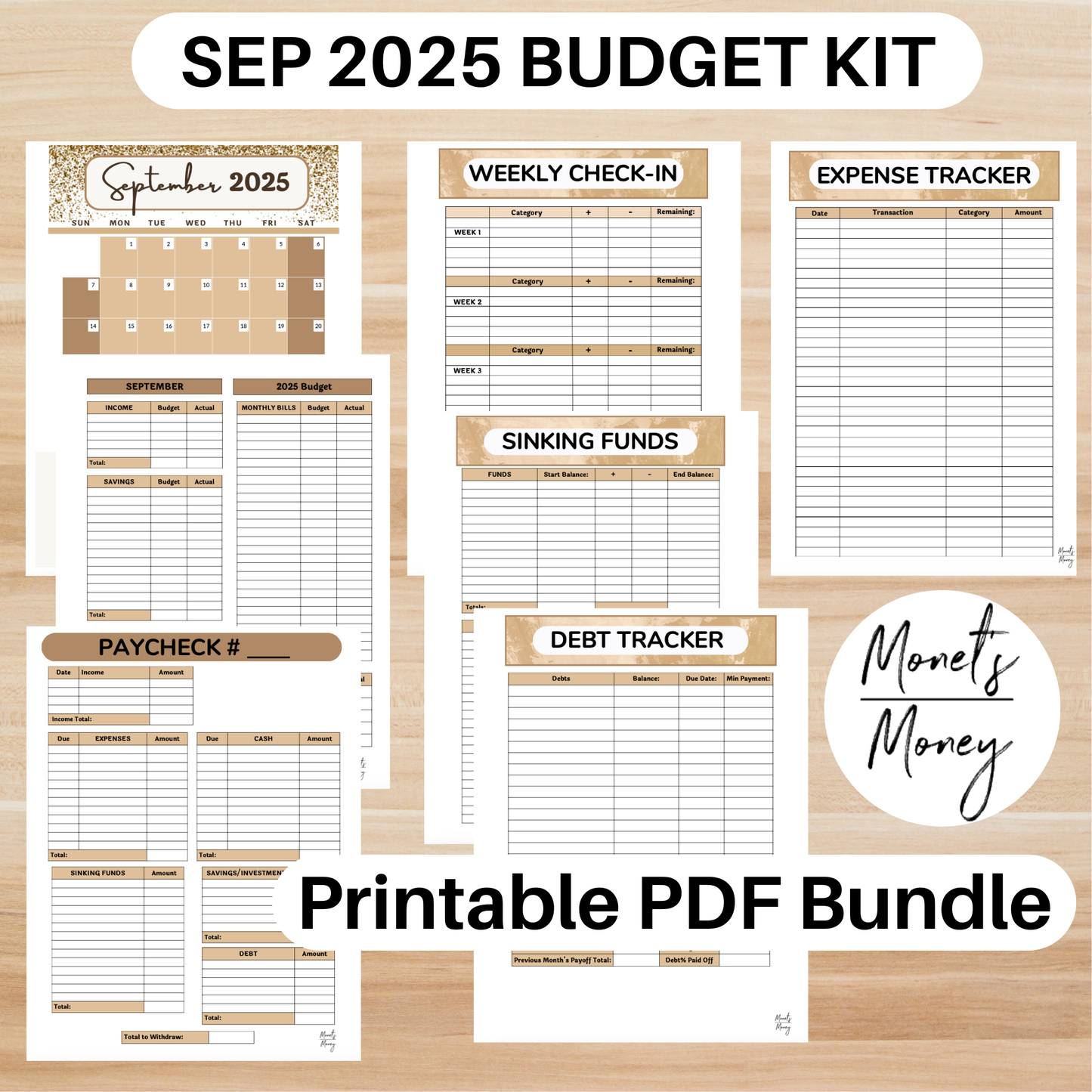 2025 September Budget Planner Kit | Budget Planner Printable