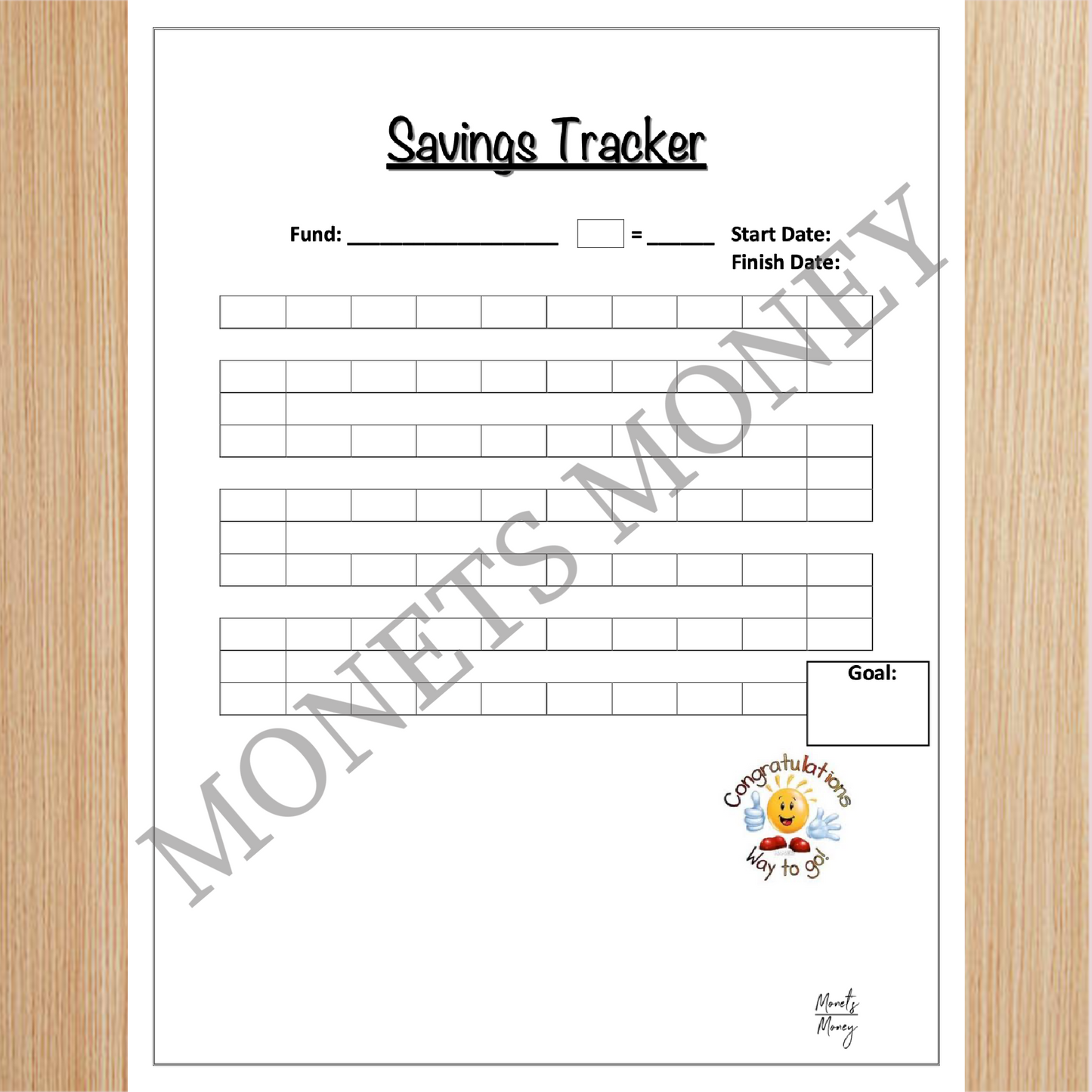 Sinking Funds Progress Tracker | Savings Tracker