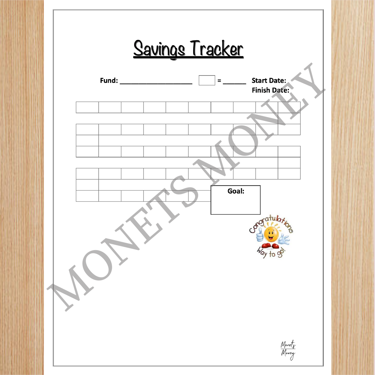Sinking Funds Progress Tracker | Savings Tracker