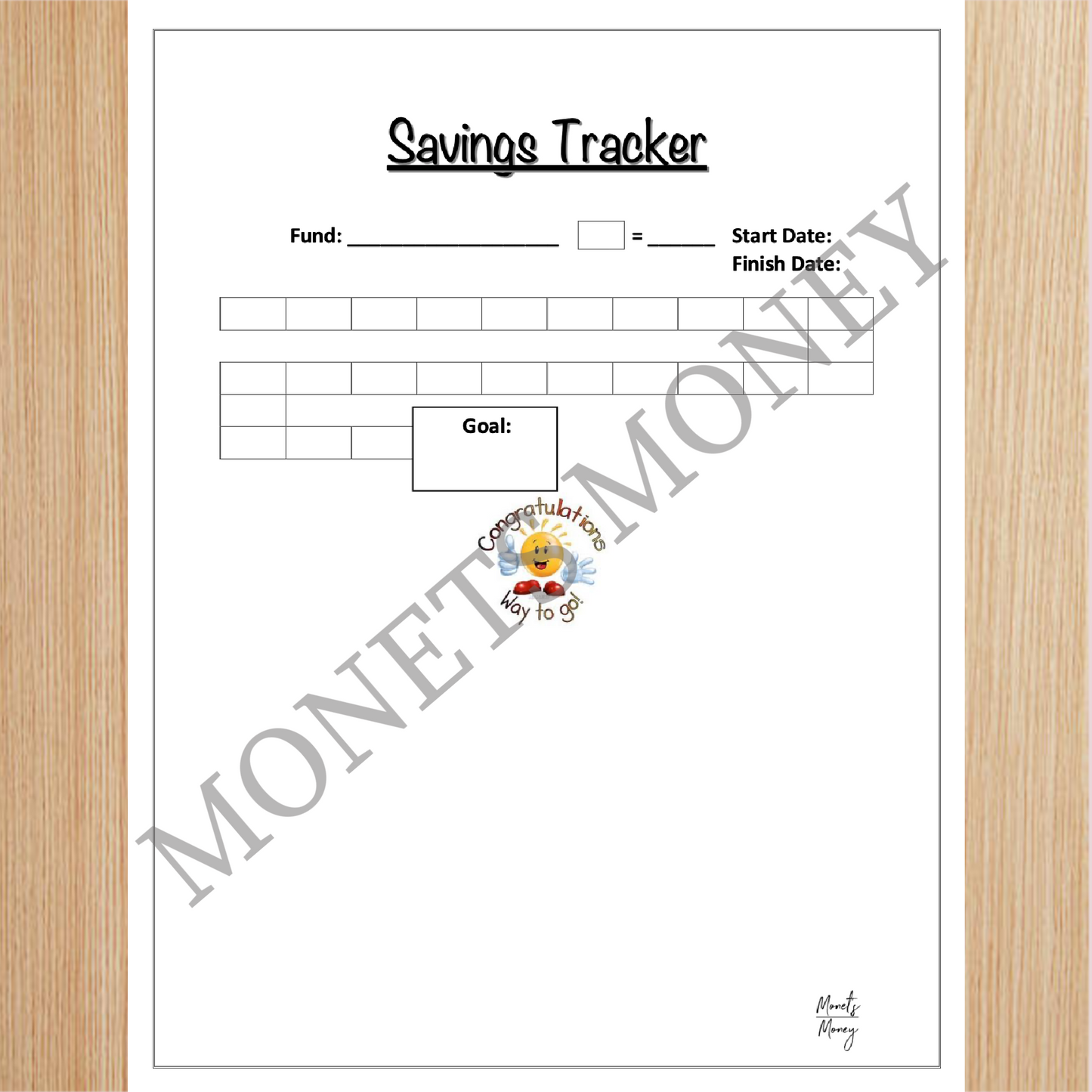 Sinking Funds Progress Tracker | Savings Tracker