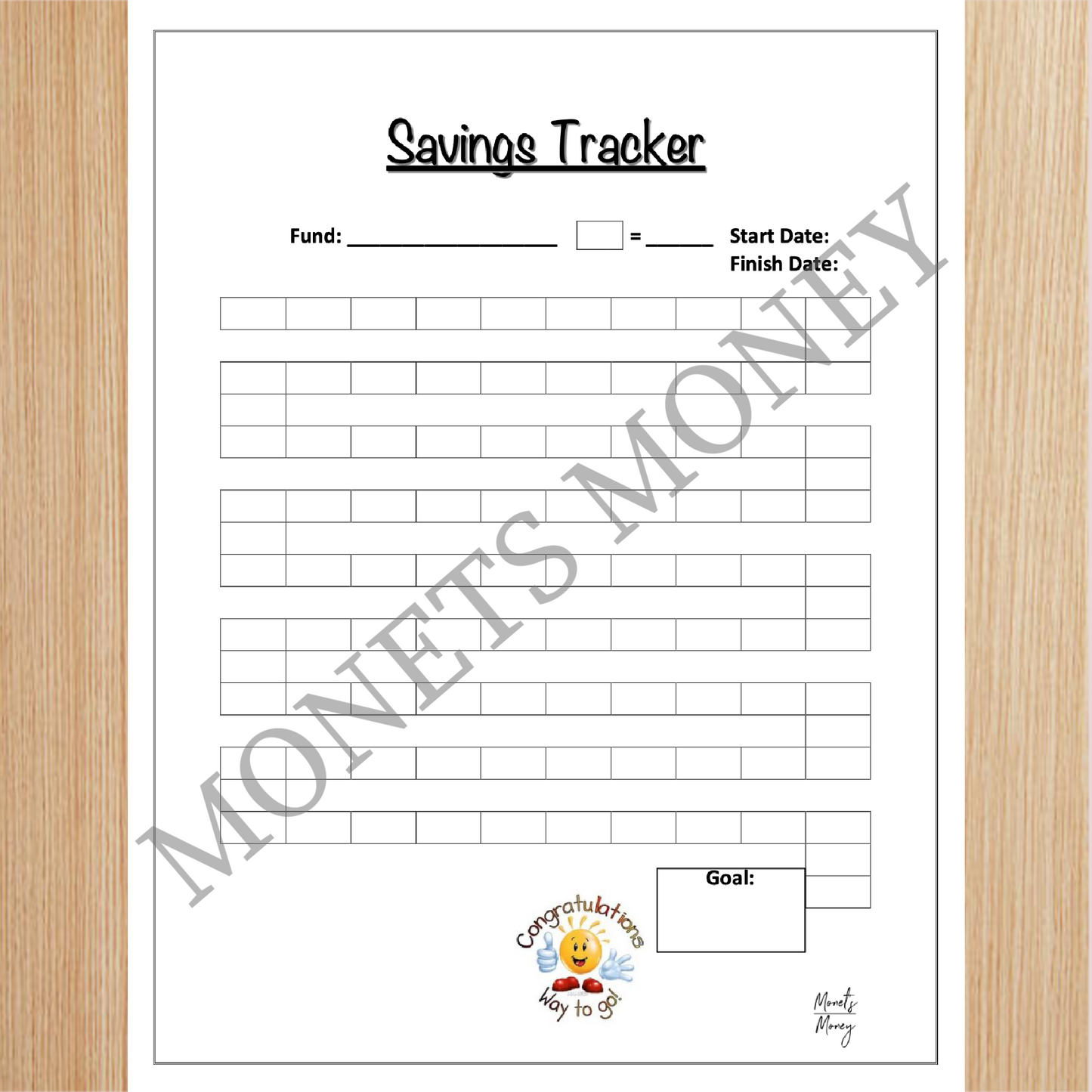 Sinking Funds Progress Tracker | Savings Tracker