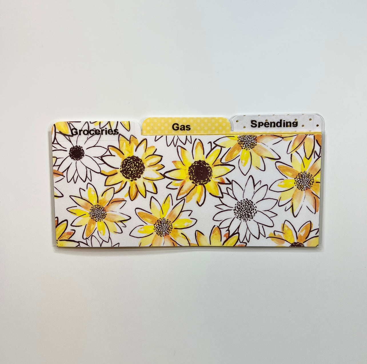 Laminated Cash Divider | Set of 3 | Sunflower
