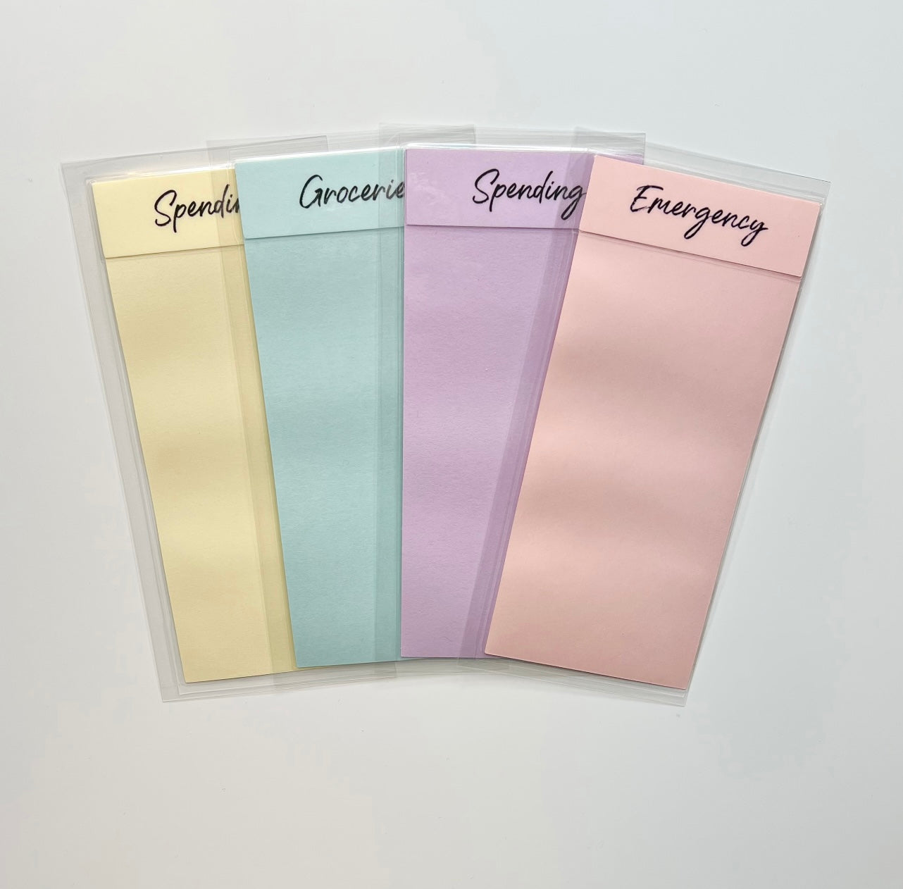 Pastel Laminated Cash Envelopes | Custom Cash Envelopes | A6 Size