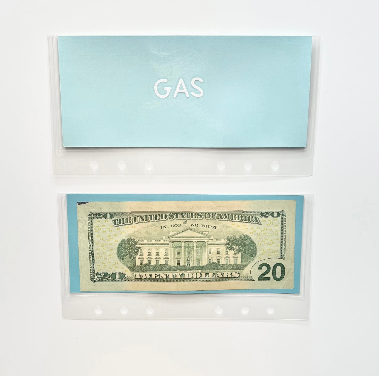 Blue Cash Envelopes | Laminated Cash Envelopes | Custom Cash Envelopes | A6 Size