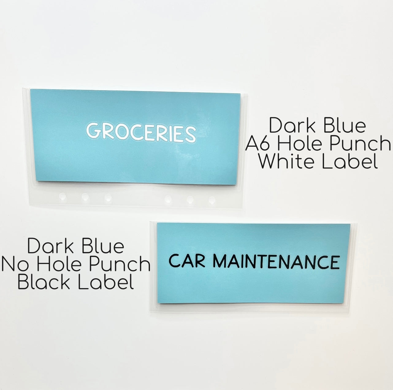 Blue Cash Envelopes | Laminated Cash Envelopes | Custom Cash Envelopes | A6 Size