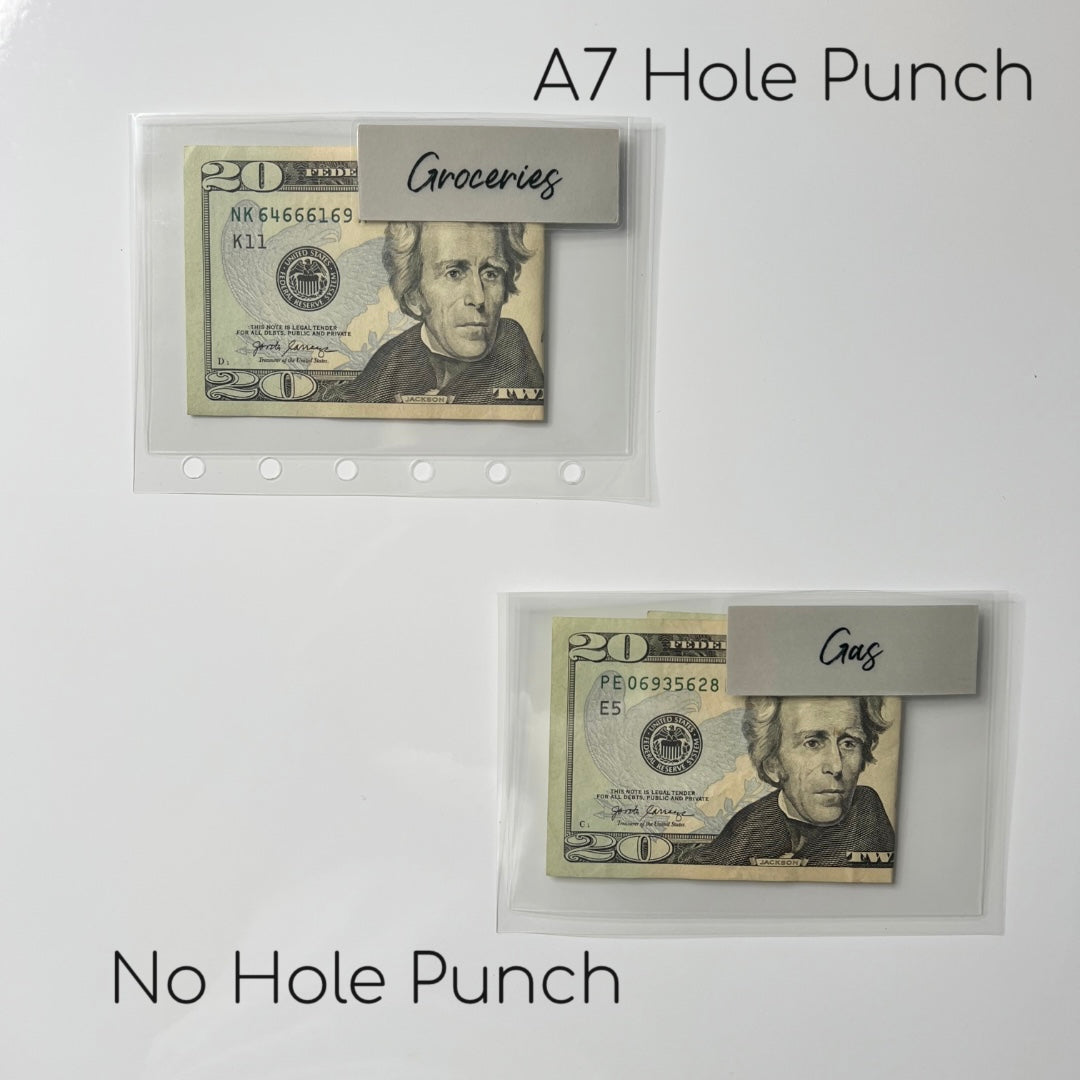 A7 Clear Cash Envelopes | Laminated Mini Cash Envelopes | Custom Cash Envelopes