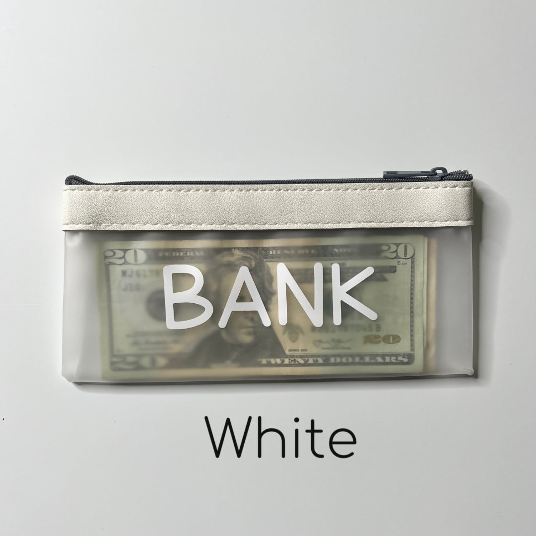 Bank Bag | Zipper Money Pouch | Money Bag