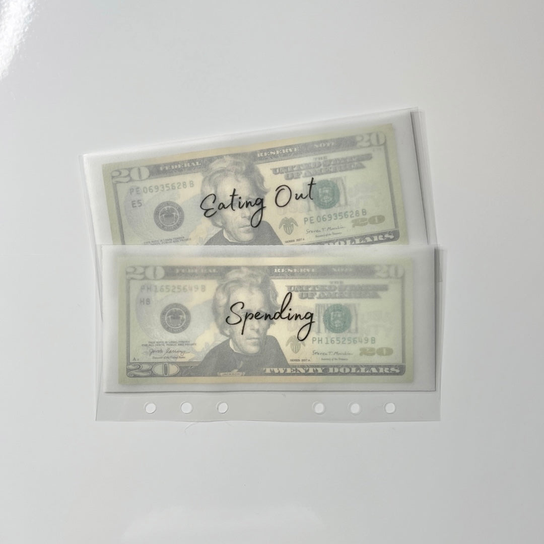 Vellum Laminated Cash Envelopes | Custom Cash Envelopes | A6 Size