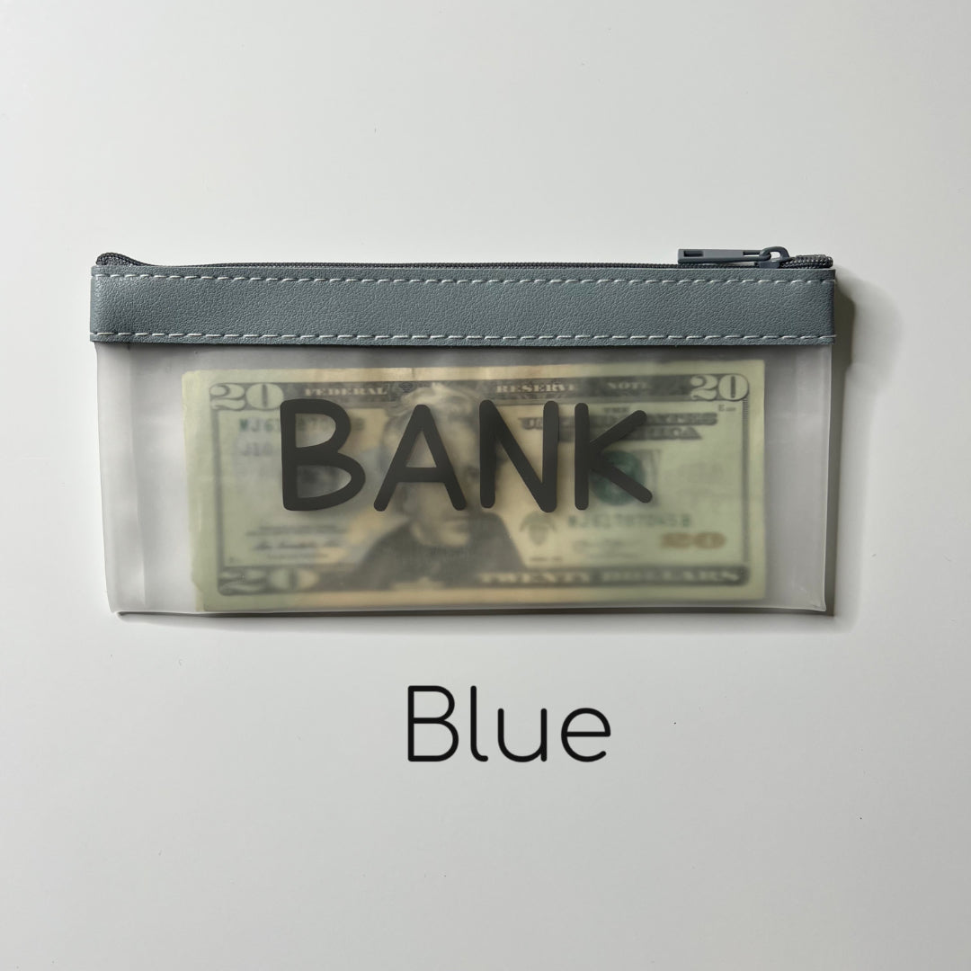 Bank Bag | Zipper Money Pouch | Money Bag