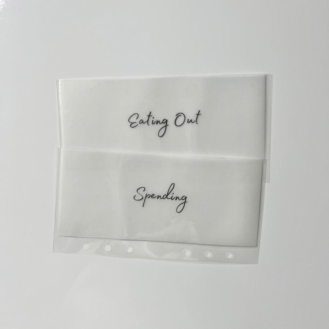 Vellum Laminated Cash Envelopes | Custom Cash Envelopes | A6 Size