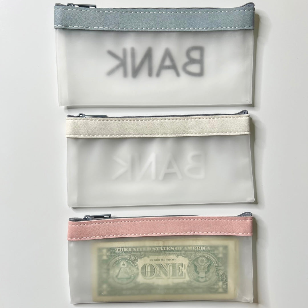 Bank Bag | Zipper Money Pouch | Money Bag