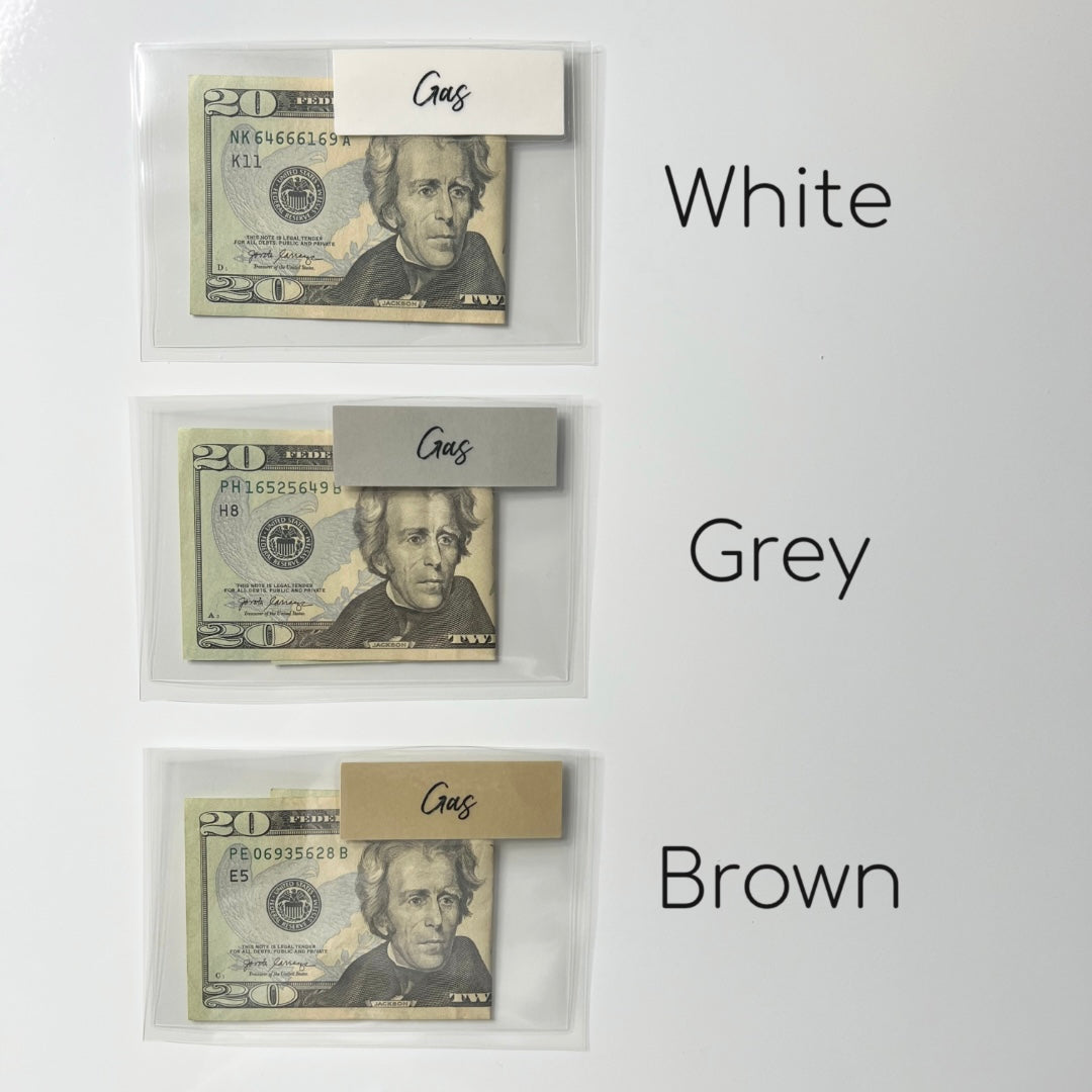 A7 Clear Cash Envelopes | Laminated Mini Cash Envelopes | Custom Cash Envelopes