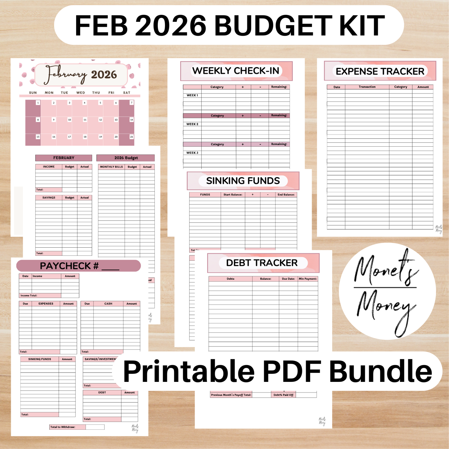 2026 February Budget Planner Kit | Budget Planner Printable
