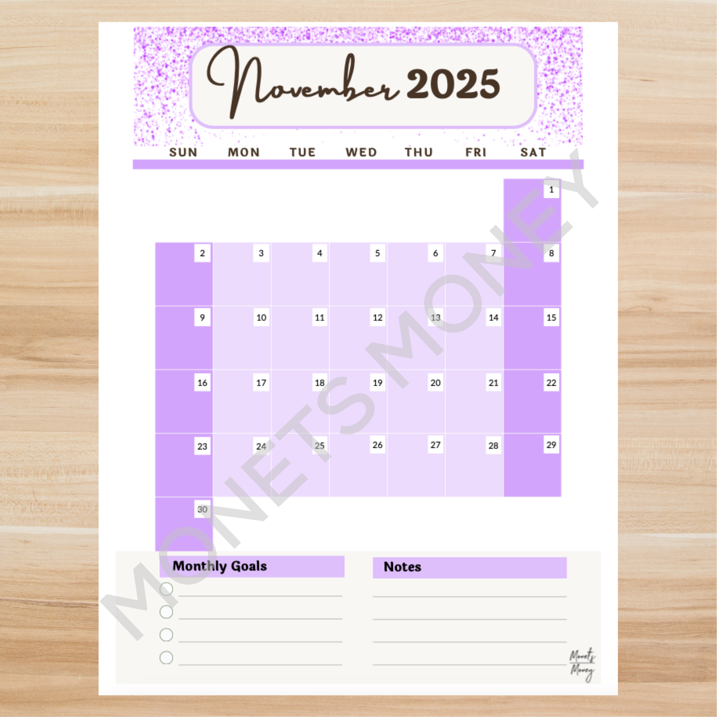2025 November Budget Planner Kit | Budget Planner Printable