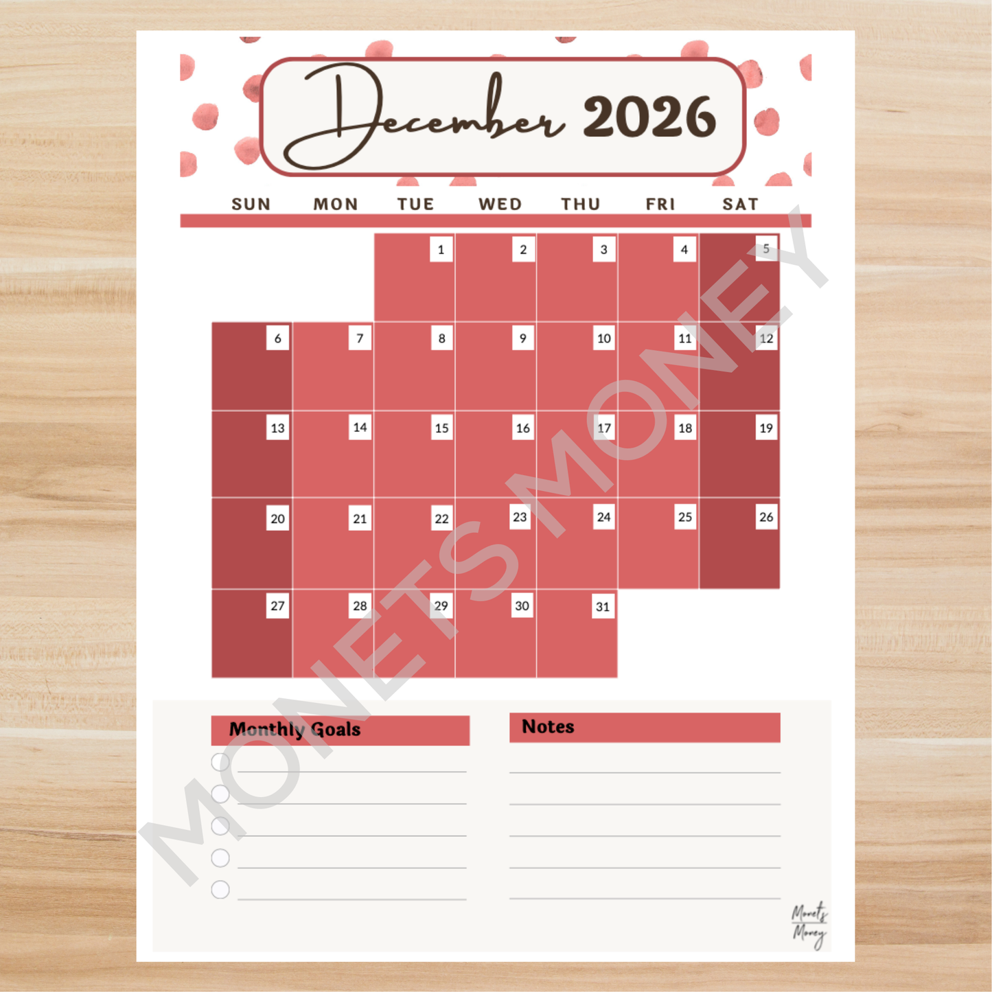 2026 December Budget Planner Kit | Budget Planner Printable