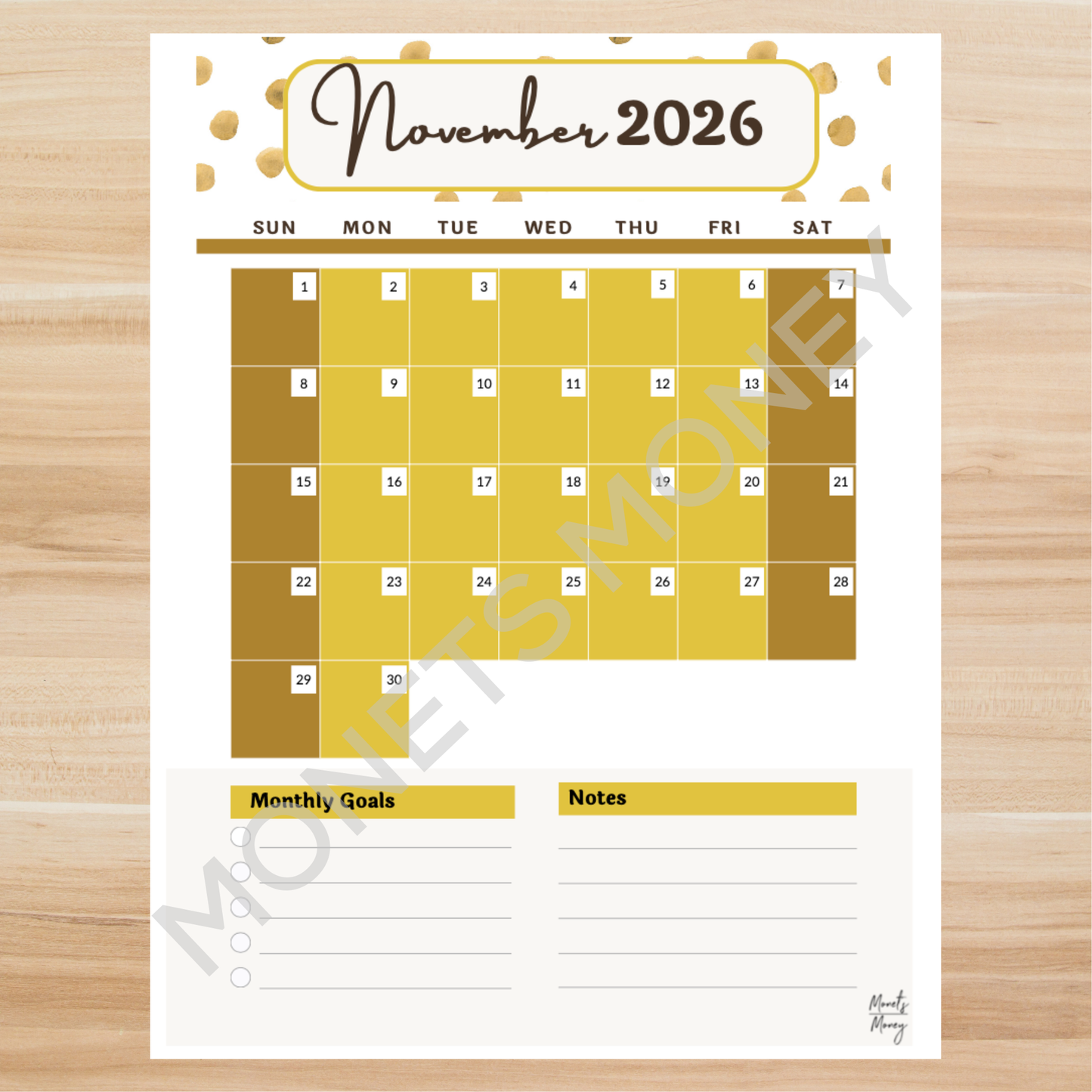 2026 November Budget Planner Kit | Budget Planner Printable