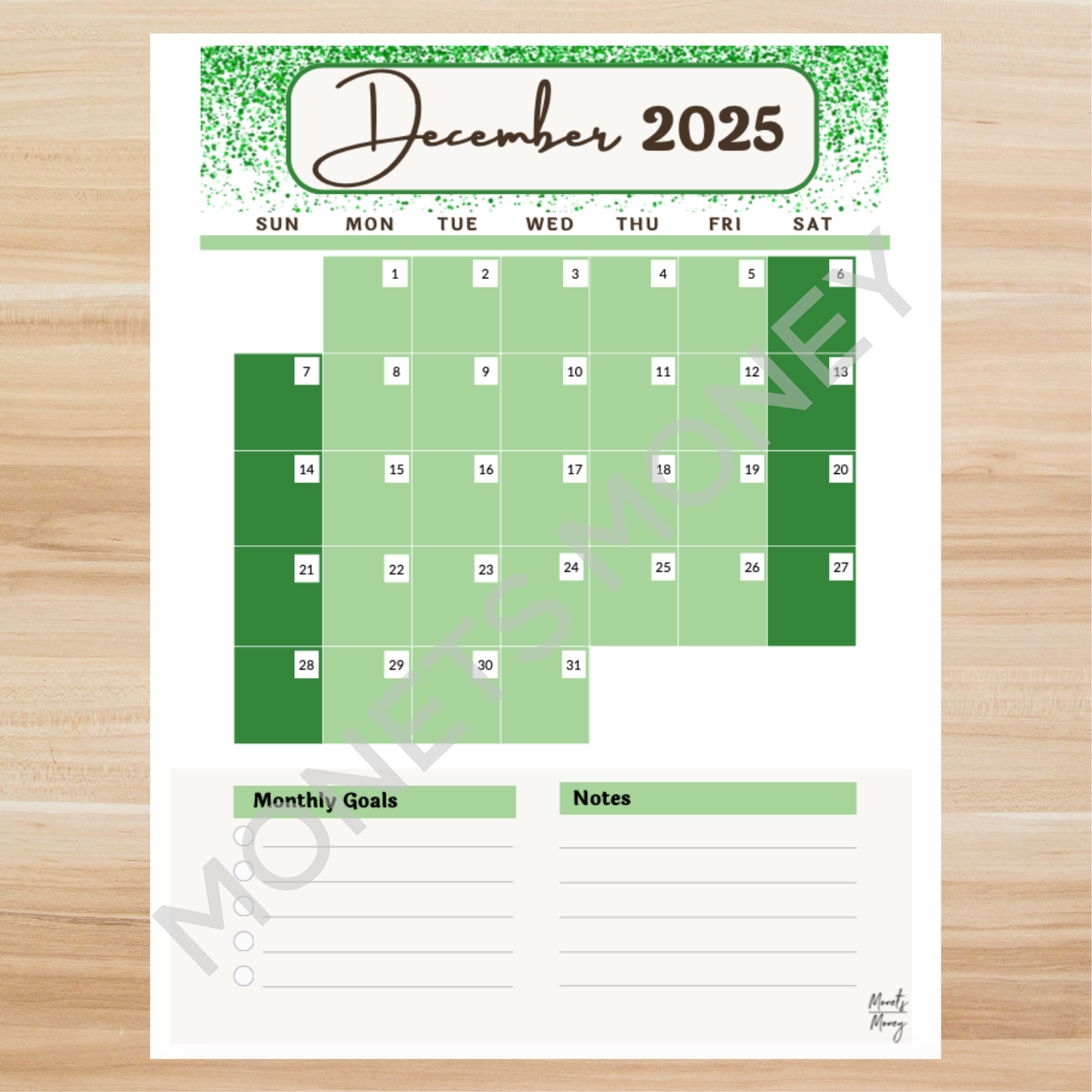 2025 December Budget Planner Kit | Budget Planner Printable