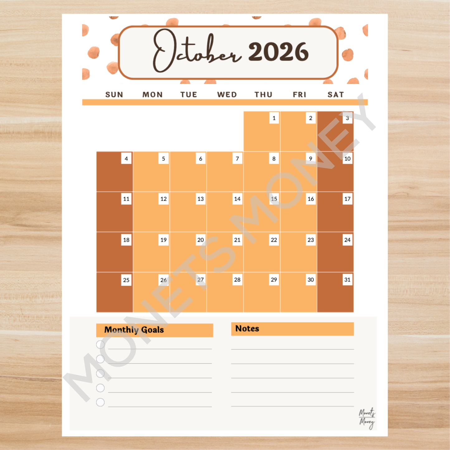 2026 October Budget Planner Kit | Budget Planner Printable