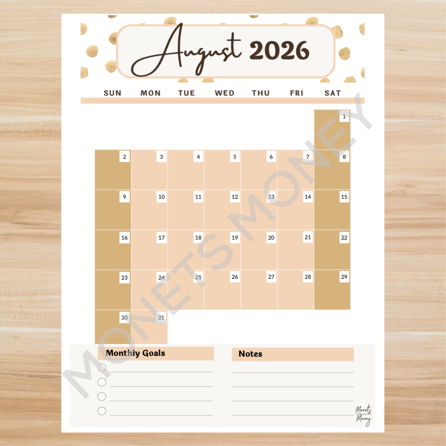 2026 August Budget Planner Kit | Budget Planner Printable