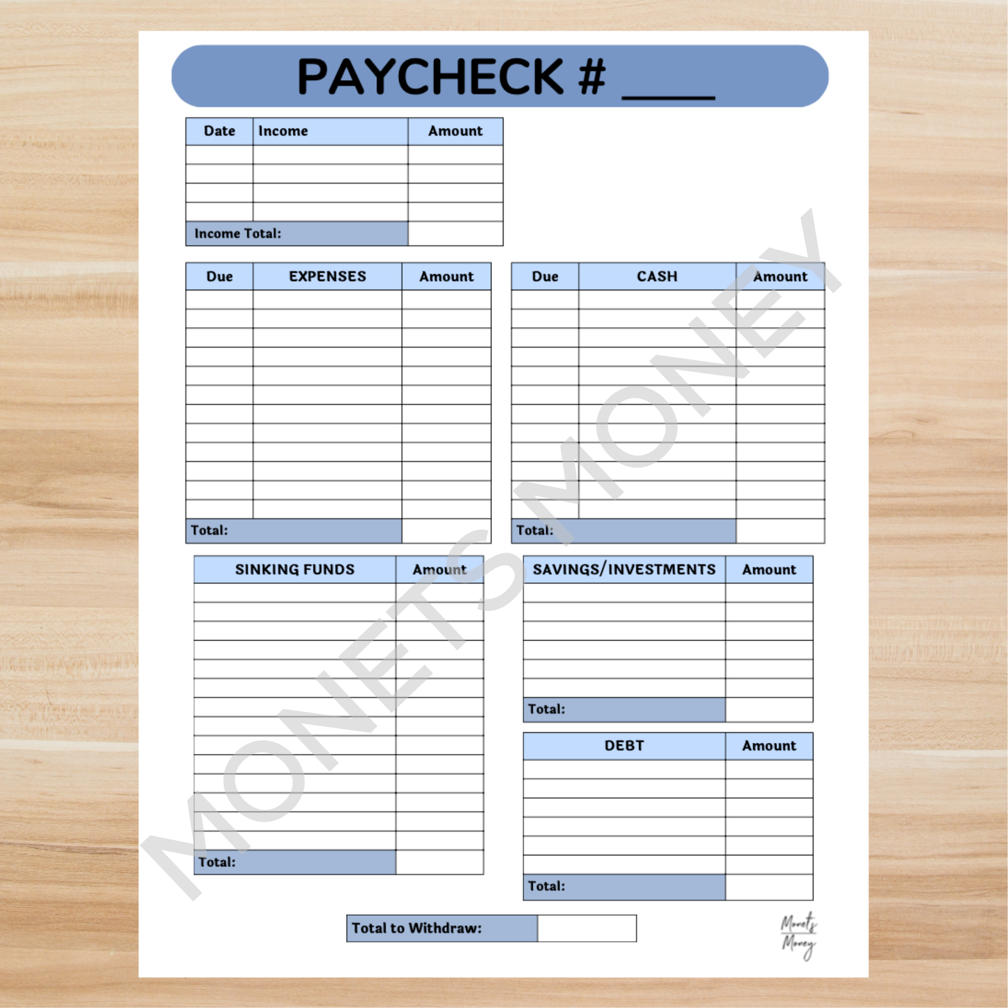 2026 January Budget Planner Kit | Budget Planner Printable