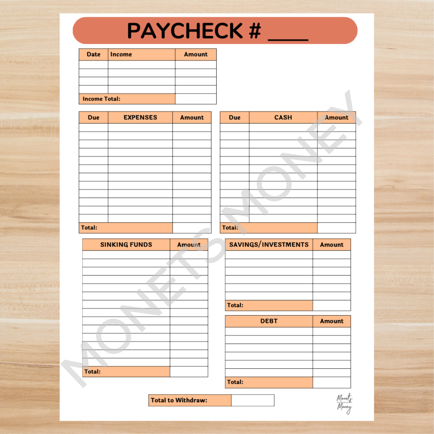 2026 April Budget Planner Kit | Budget Planner Printable