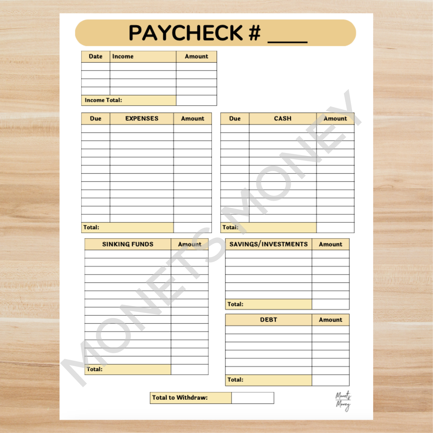 2025 January Budget Planner Kit | Budget Planner Printable