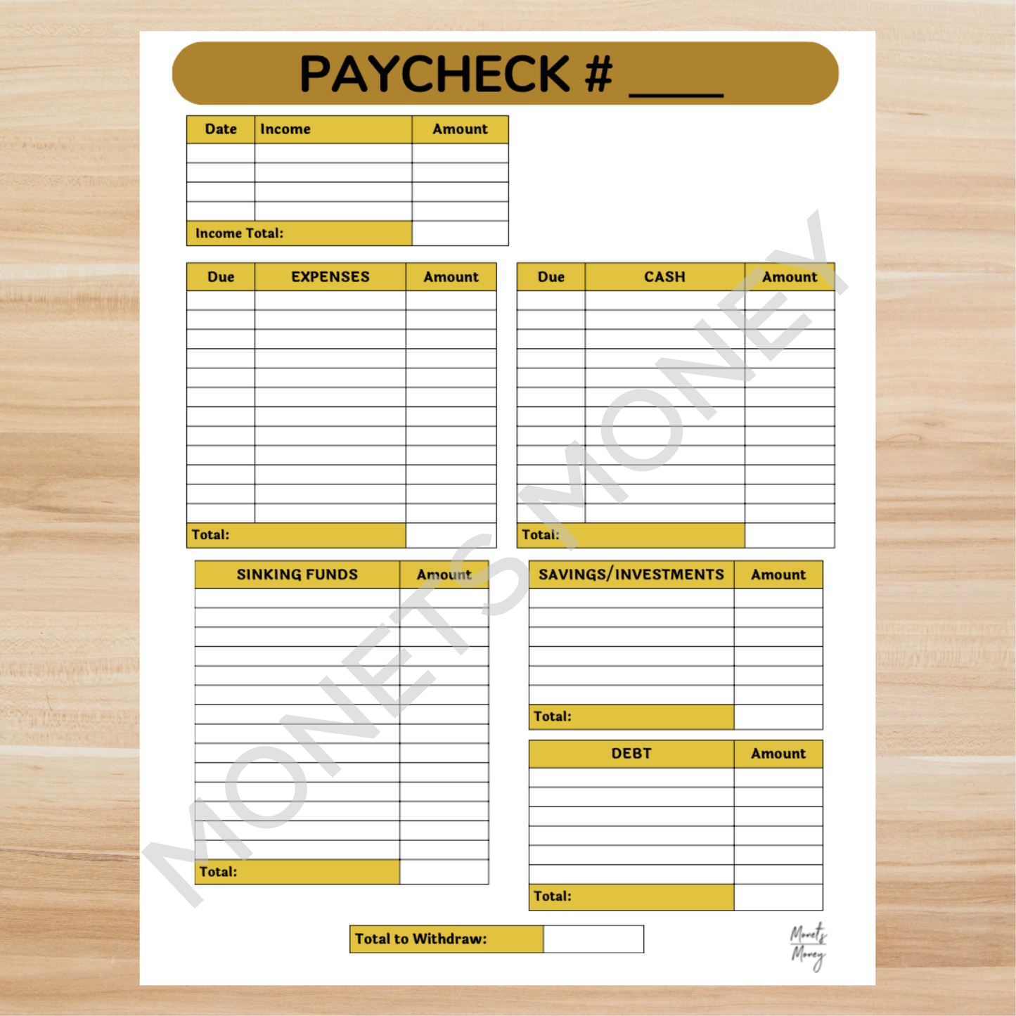 2026 November Budget Planner Kit | Budget Planner Printable