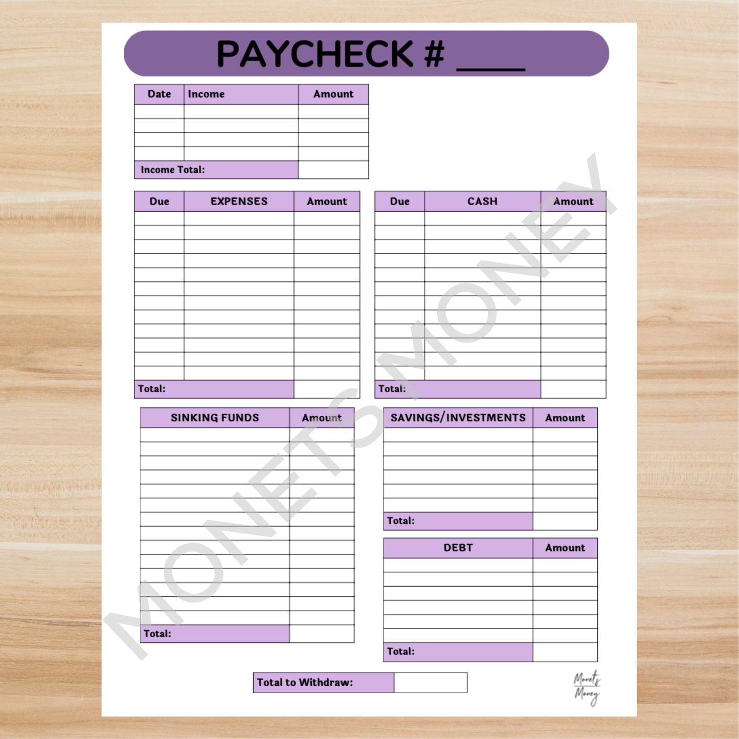 2026 September Budget Planner Kit | Budget Planner Printable