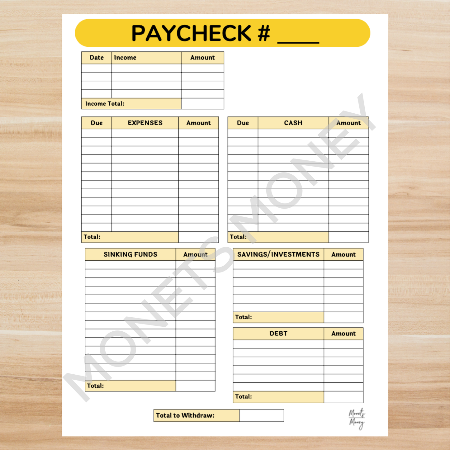 2026 June Budget Planner Kit | Budget Planner Printable
