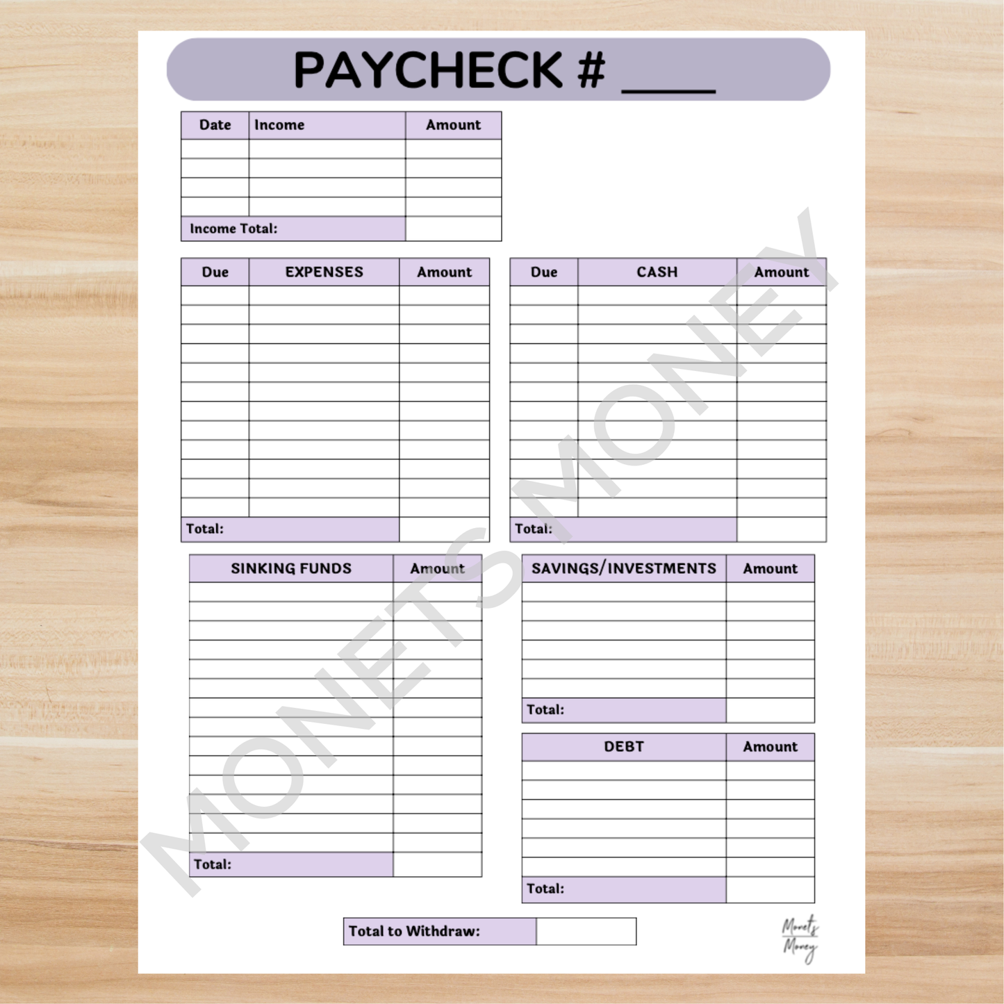 2026 May Budget Planner Kit | Budget Planner Printable