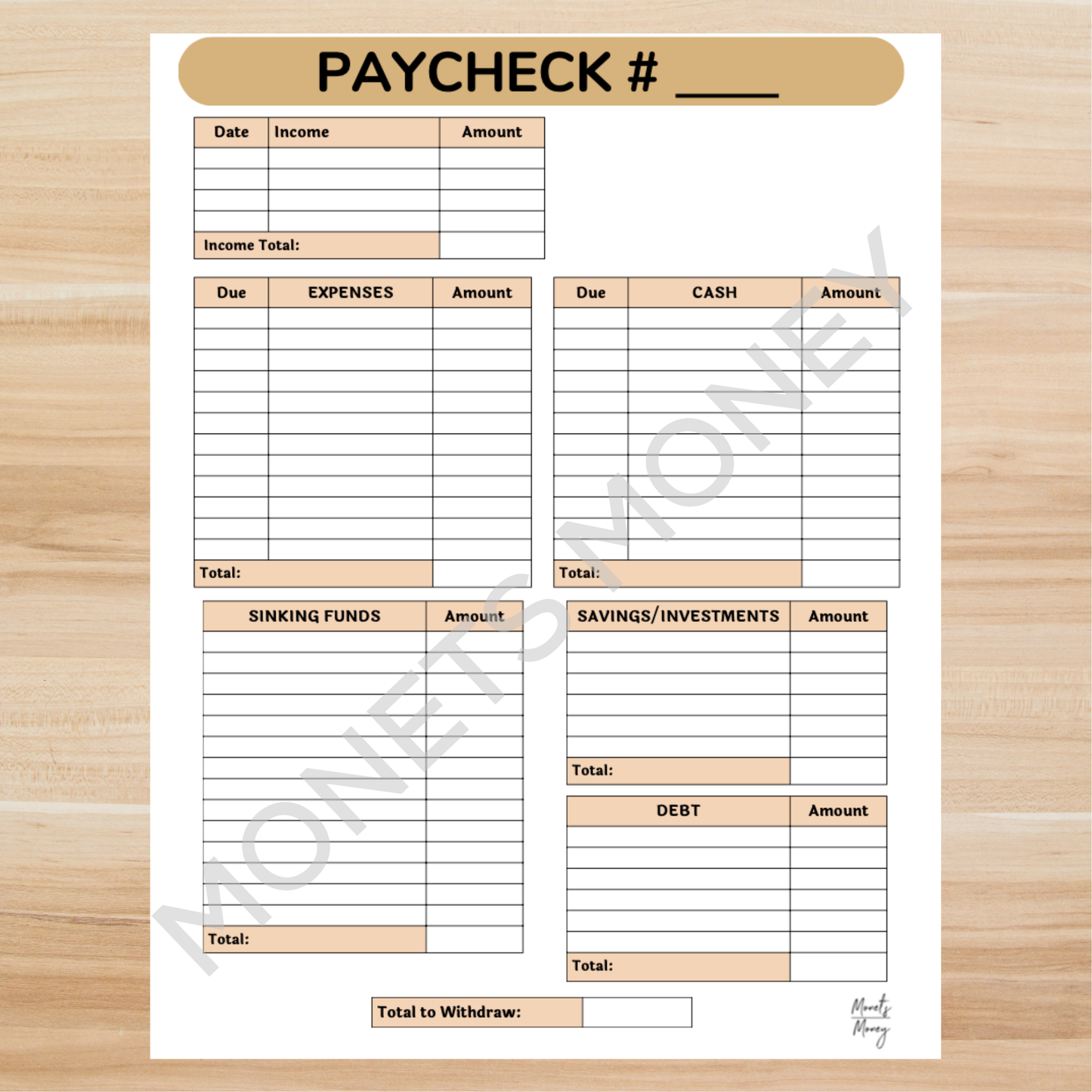 2026 August Budget Planner Kit | Budget Planner Printable