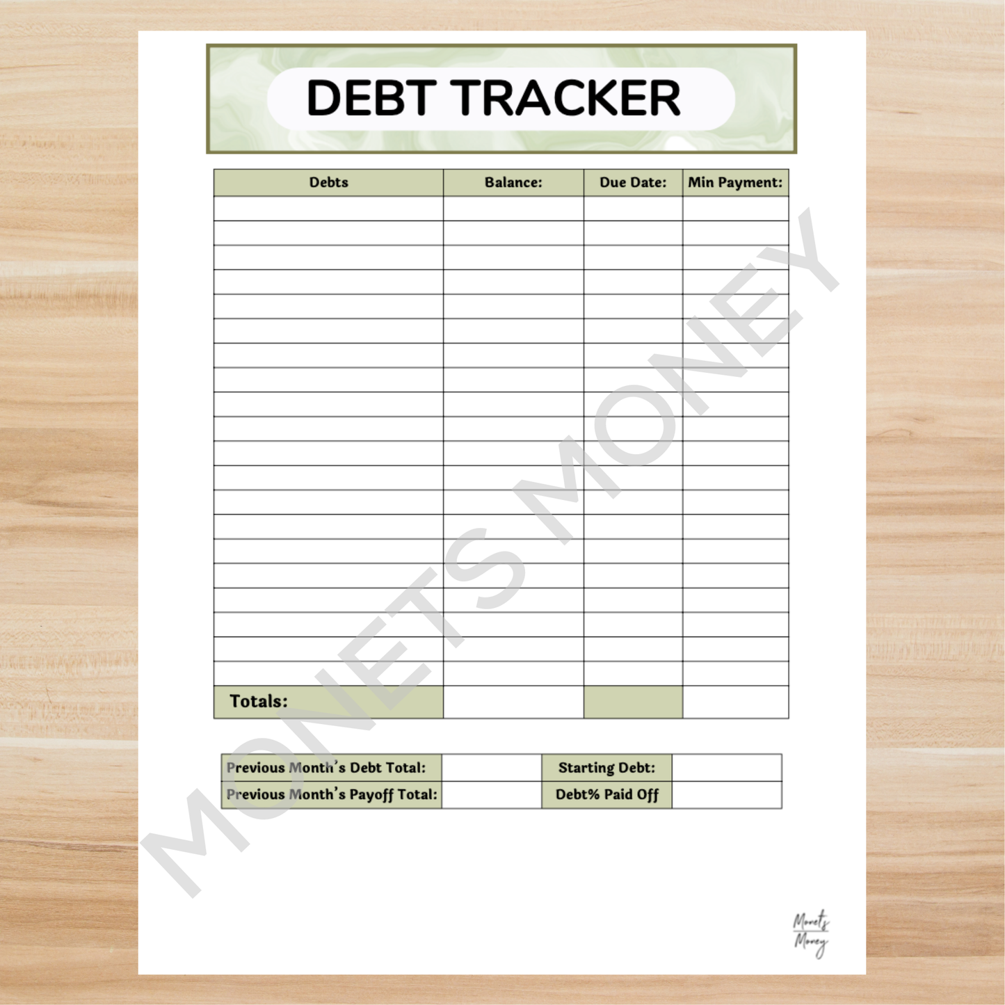 2026 March Budget Planner Kit | Budget Planner Printable