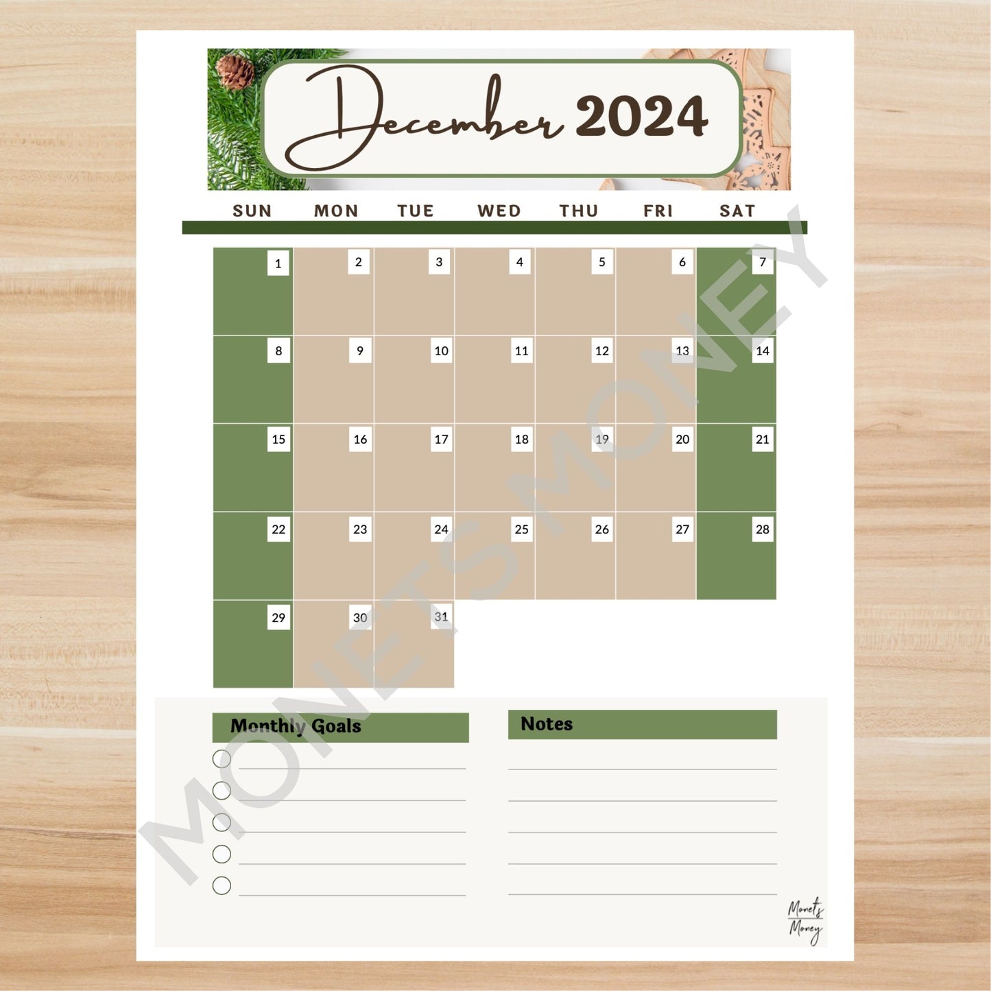 2024 December Budget Planner Kit | Budget Planner Printable