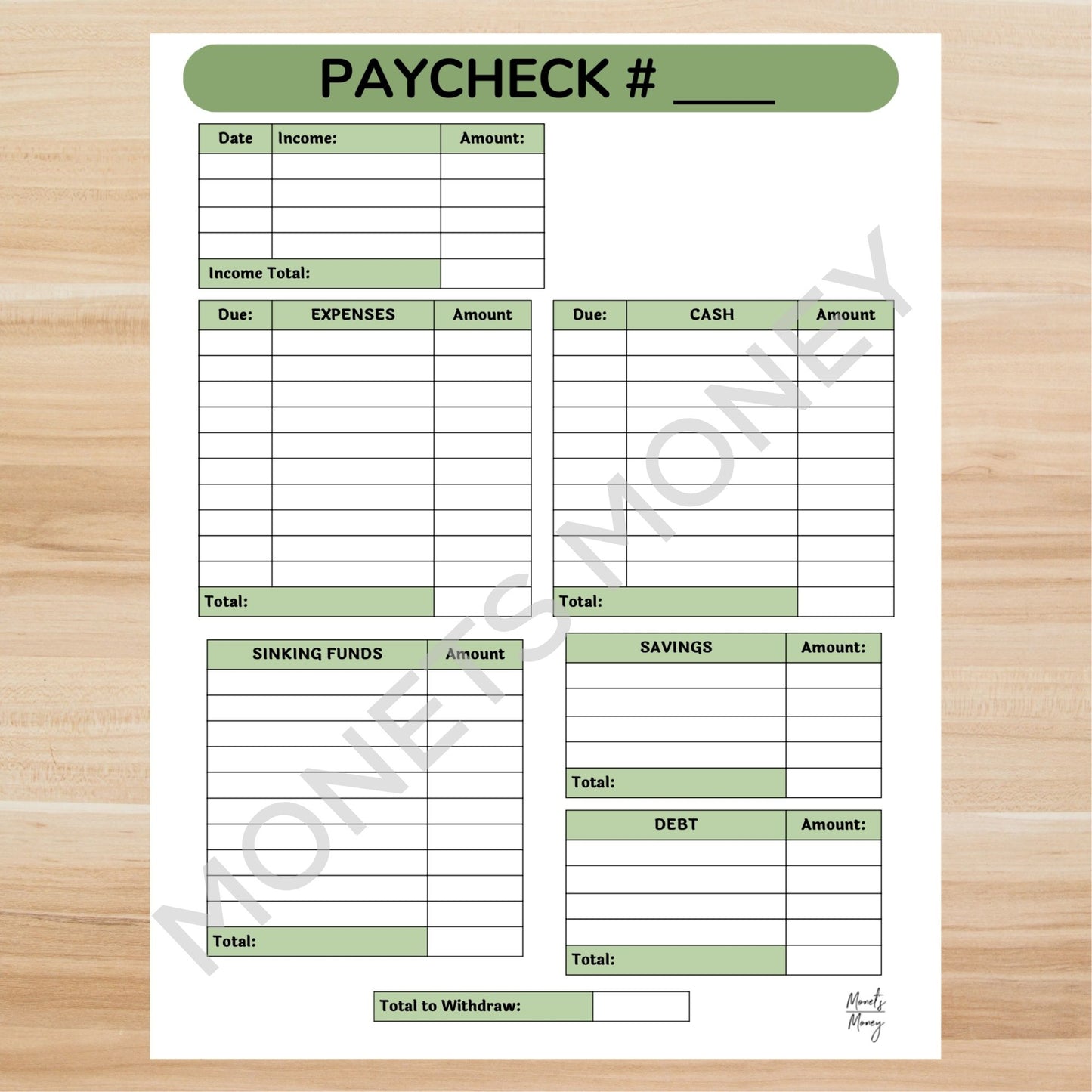 2024 December Budget Planner Kit | Budget Planner Printable