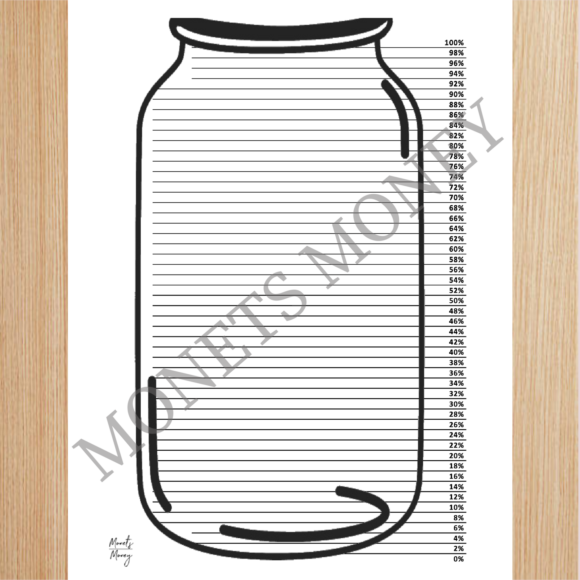 jar-color-tracker-savings-tracker-progress-tracker-monets-money for Free Printable Mason Jar Savings Tracker Jar Color Tracker | Savings Tracker | Progress Tracker – Monets Money for Free Printable Mason Jar Savings Tracker