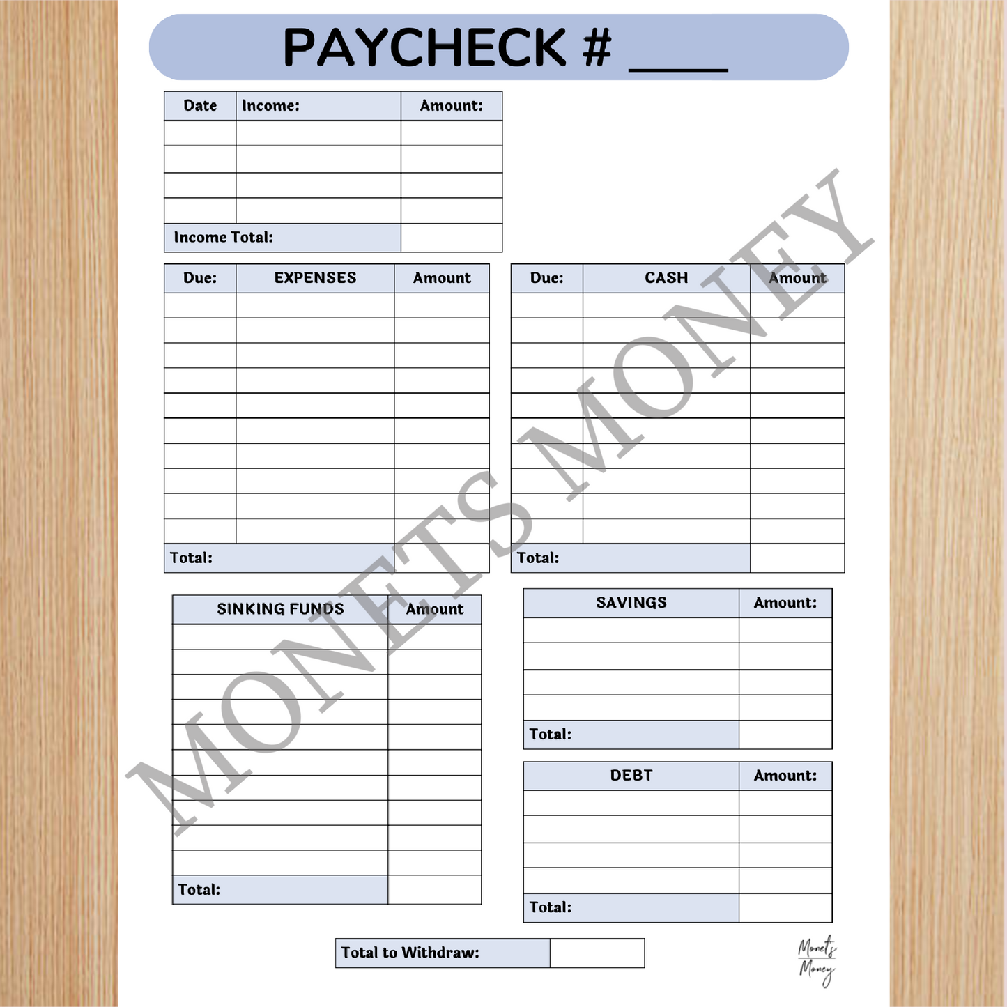 2024 June Budget Planner Kit | Budget Planner Printable