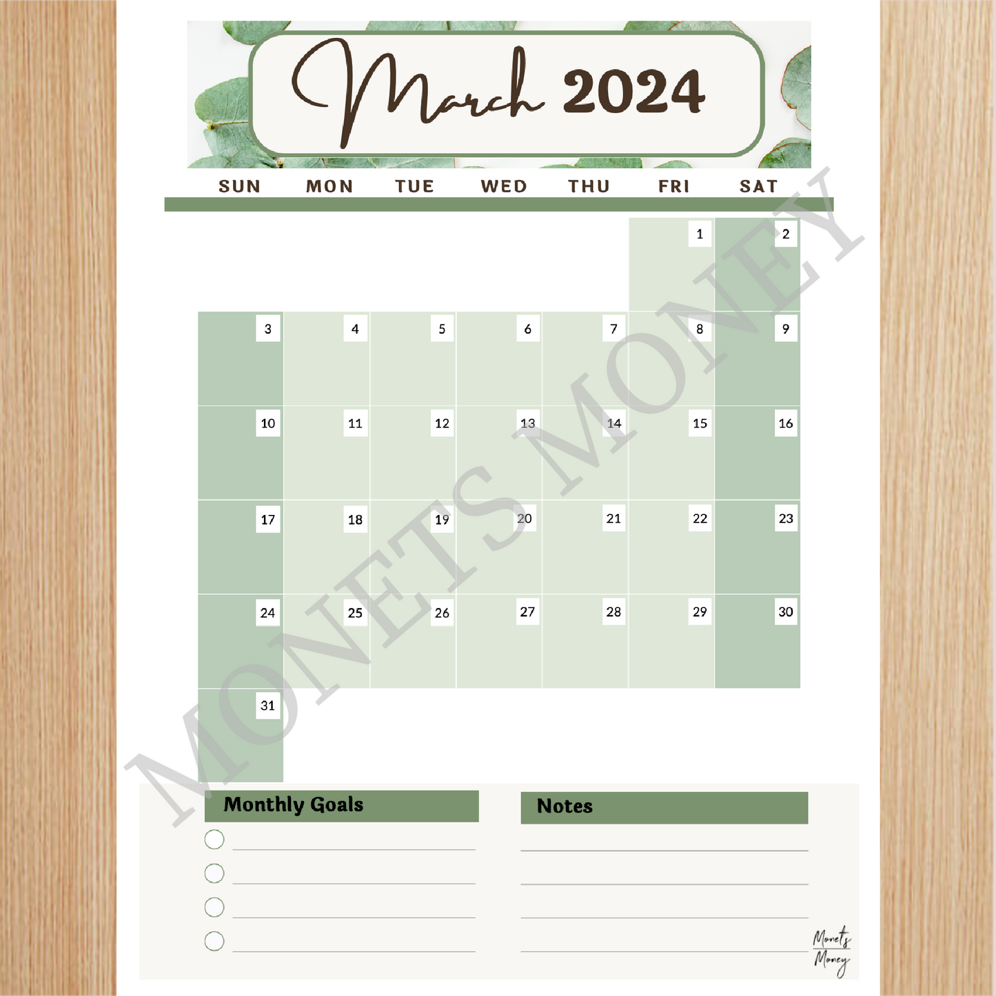 2024 March Budget Planner Kit | Budget Planner Printable