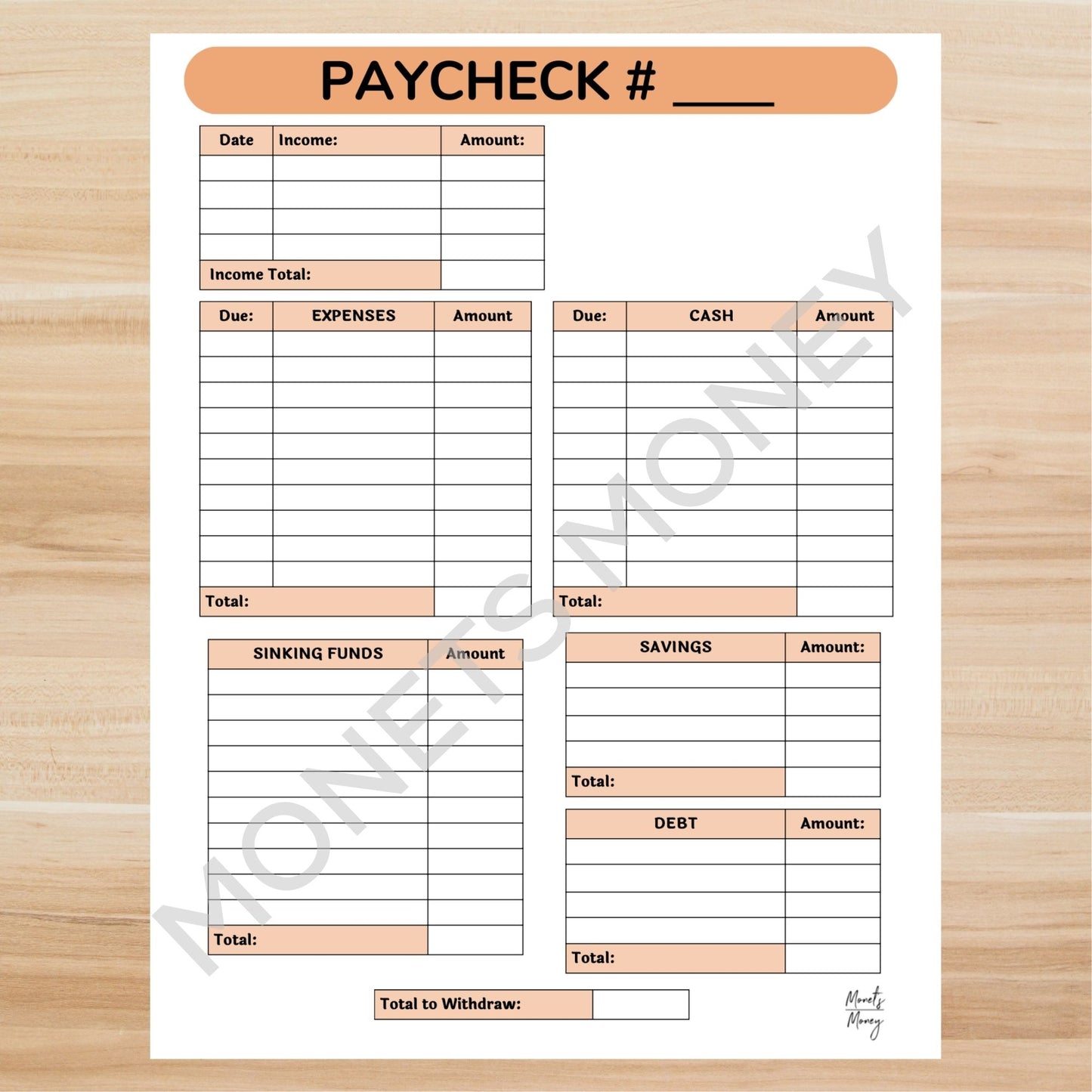 2024 October Budget Planner Kit | Budget Planner Printable