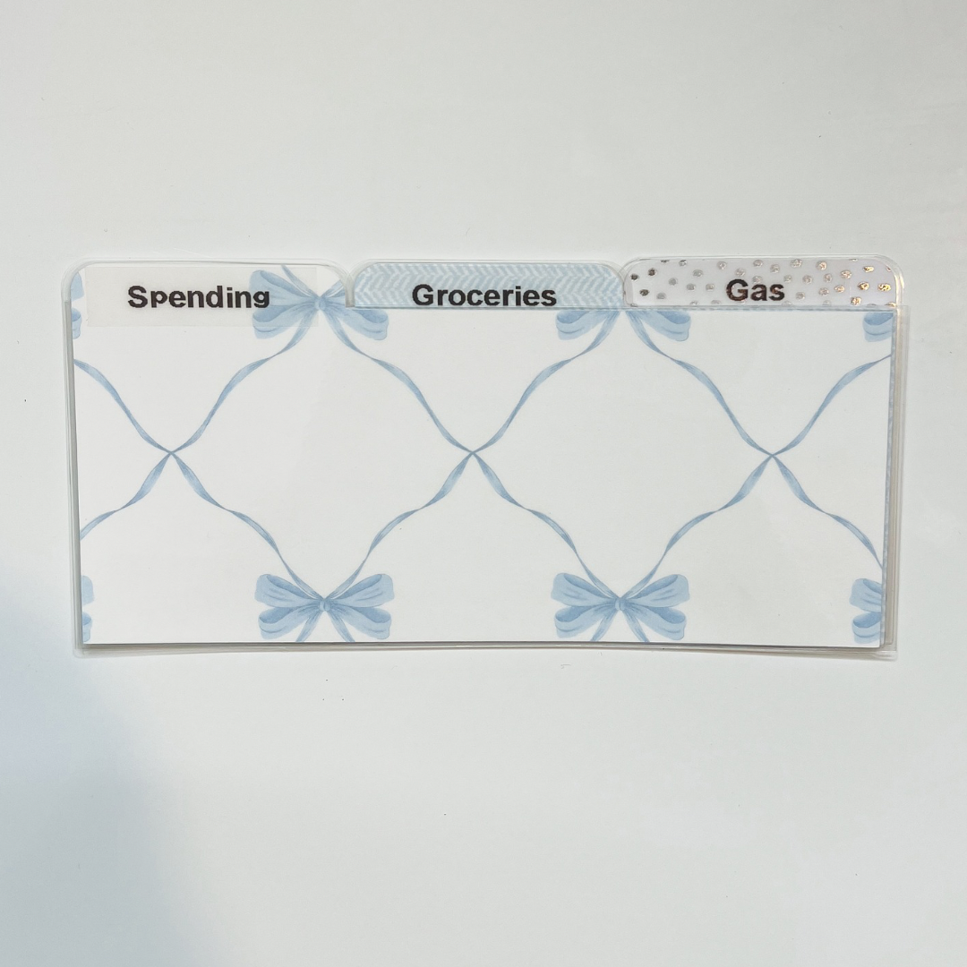 Laminated Cash Divider | Set of 3 | Blue Ribbon