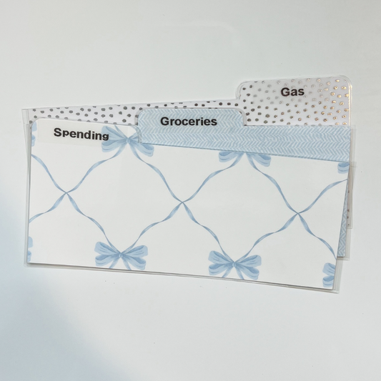 Laminated Cash Divider | Set of 3 | Blue Ribbon