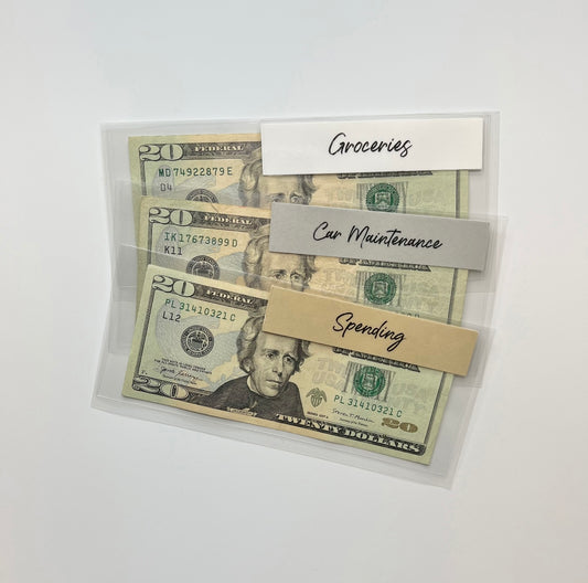 Laminated Clear Cash Envelopes | Custom Cash Envelopes | A6 Size