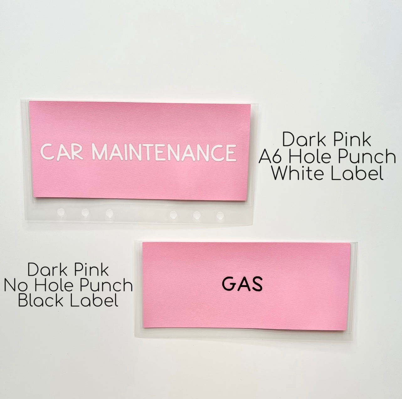 Pink Cash Envelopes | Laminated Cash Envelopes | Custom Cash Envelopes | A6 Size