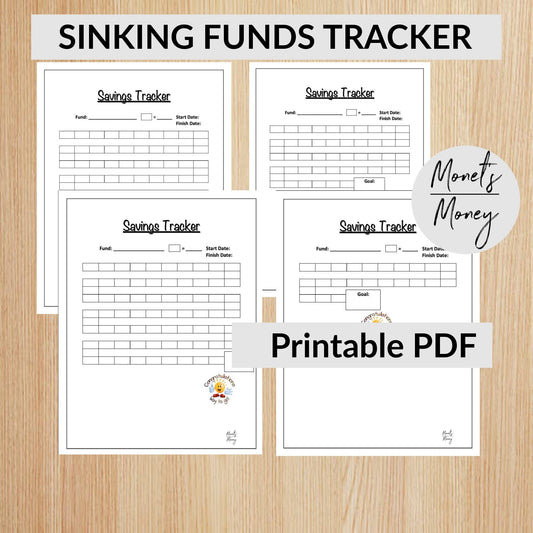 Sinking Funds Progress Tracker | Savings Tracker