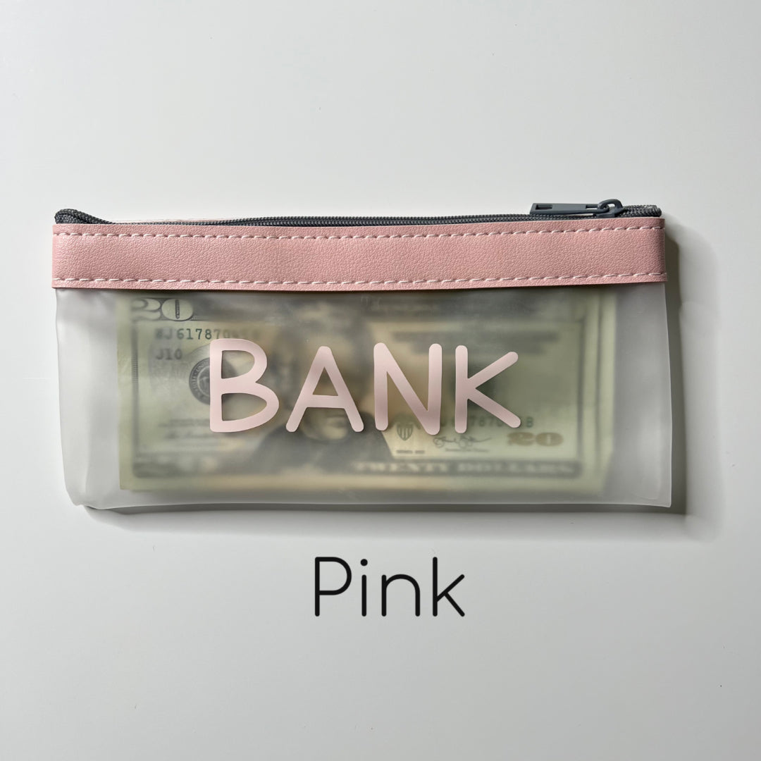 Bank Bag | Zipper Money Pouch | Money Bag